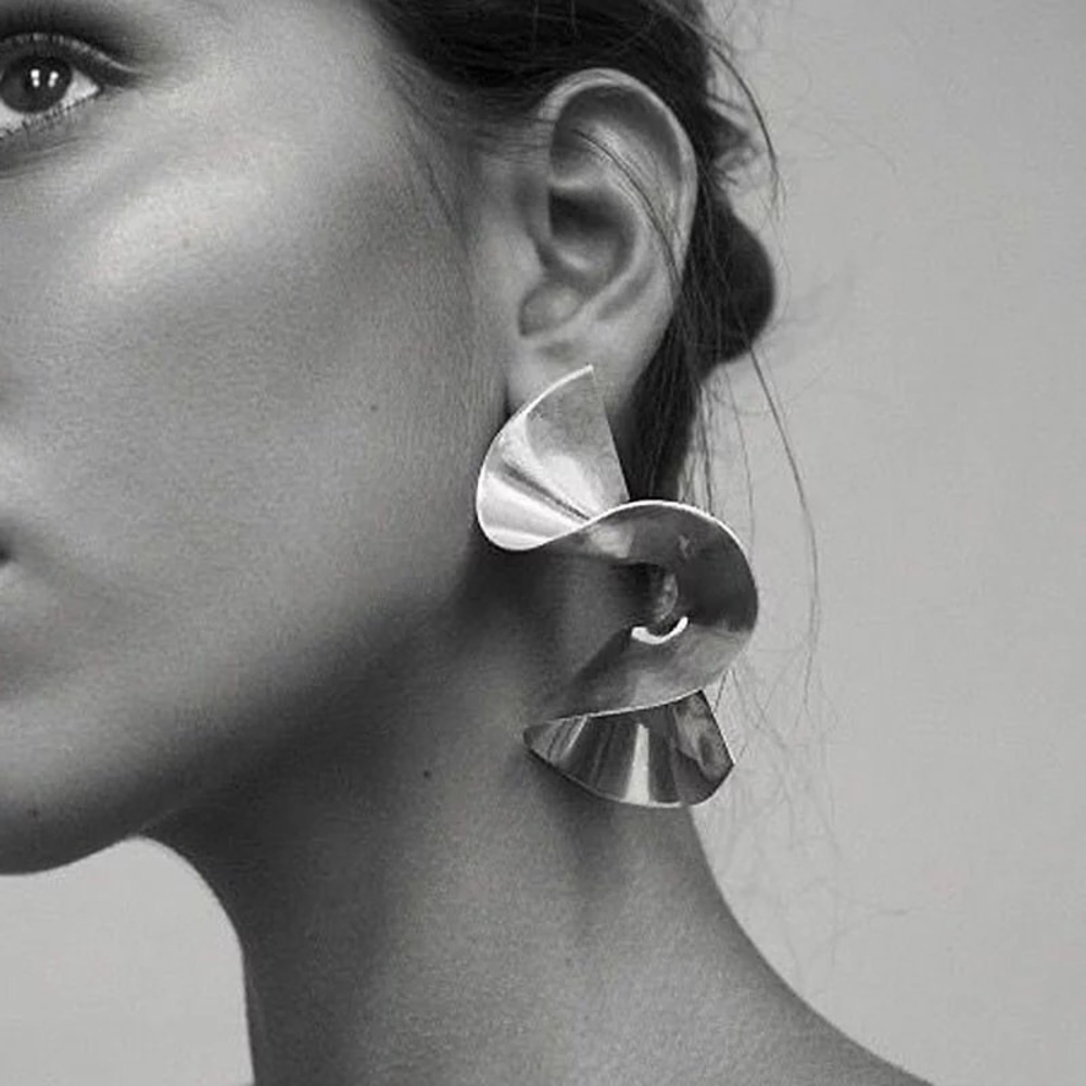 Origami Earrings Silver